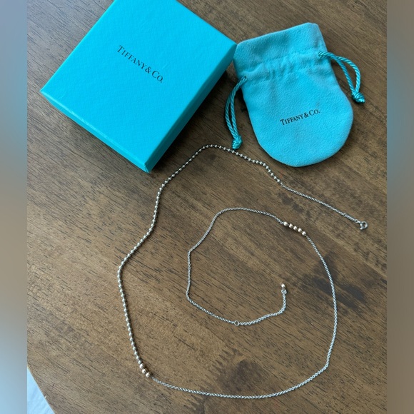 Tiffany & Co. Jewelry - Tiffany & Co mixed bead pendant chain 28-30 in